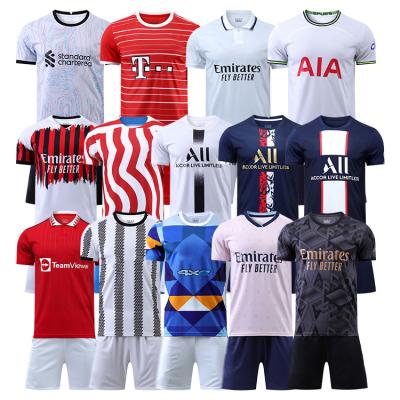 China New 2022 custom Quick-drying jersey thai quality soccer jersey men's soccer uniform set team soccer jersey football wear for sale