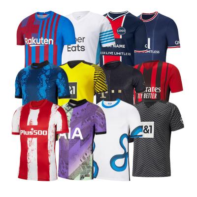 China Quick-drying hot sale club sublimation football wears uniforms shirt football training uniform set Team Football clothes custom football jerseys for sale