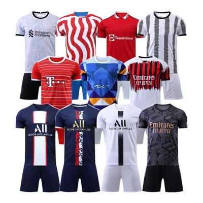 China Quick-drying custom 22 23 retro soccer jersey new season soccer jersey shirt men clothes quick dry uniform sublimation set kits football wear for sale