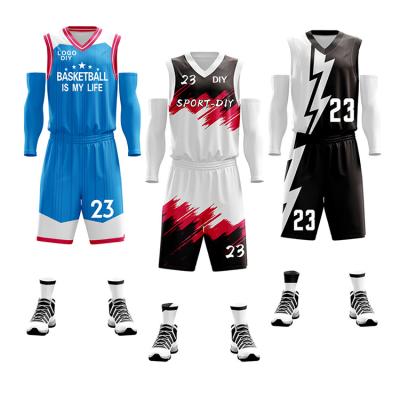 China Breathable Modern Quick Drying Basketball Jersey Uniforms For Men And Women for sale