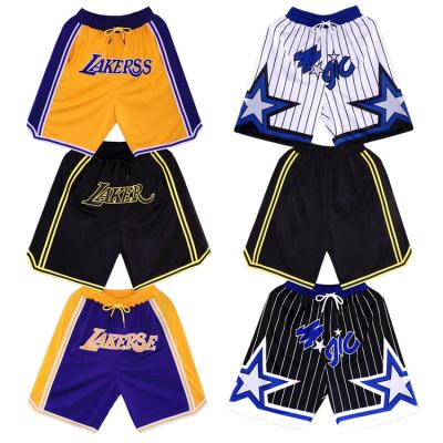 China Factory Wholesale Custom Cheap Mens Polyester Loose Basketball Shorts Antibacterial for sale