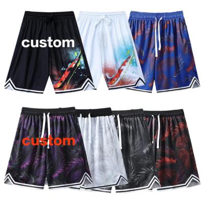 China Factory Hot Selling Men's Loose 100% Polyester Quick Dry Mens Basketball Shorts Antibacterial for sale