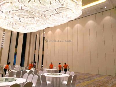 China Height Adjustable Foldable Partition Wall with Double Rubber Seals for sale