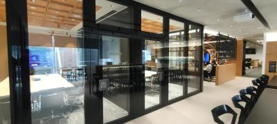 China Easy To Install Office Partition Wall With Fireproof Feature Aluminum Alloy Frame Material for sale