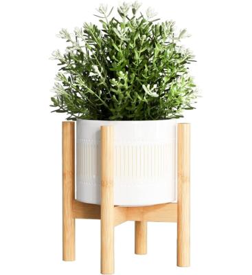 China Minimalist Indoor Bamboo Holder for House Plants and Home Decor (Pot Not Included) for sale