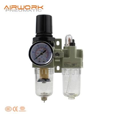 China Factory AC SMC frl air filter combination unit air source treatment unit filter regulator pneumatic lubricator for sale