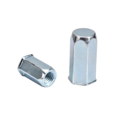 China Carbon Steel Quality Assurance Reduced Hex Head Full-hex Body Narrow End Cylindrical Riveting Nut for sale