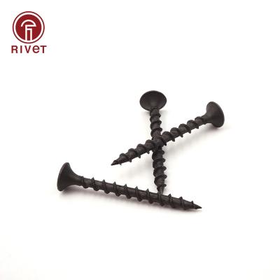 China Pija Para madera de drywall de tornillo de negra de fosfato de yeso de tornillo de pan for sale