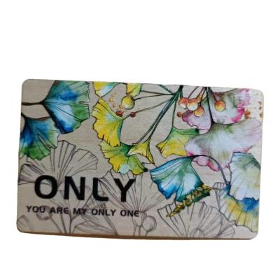 China Waterproof / Waterproof CMYK Printed Bamboo Wooden RFID Card Access Control for sale