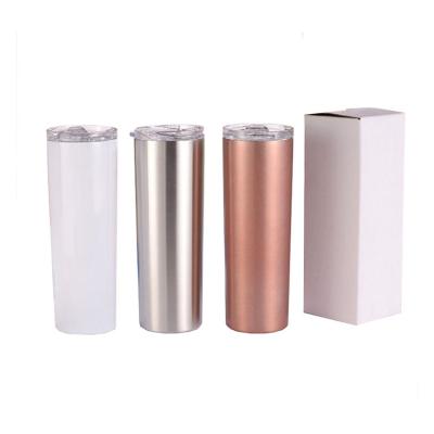 China Viable New Arrival 304 Stainless Steel Straw Cup Cold Insulation Outdoor Portable Sublimation Drink Cups for sale