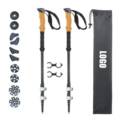 China Good Quality Direct Wholesale Alu7075 Climbing Staff Best Aluminum Stick Trekking Poles for sale