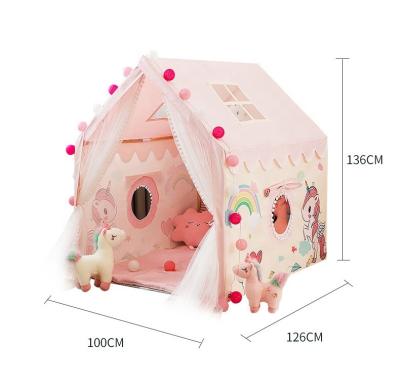 China 2021 Indoor Playhouse Baby Playhouse Princess Girl Castle Kids Playhouse Tent Outdoor and Indoor Playhouse Kids Play Tents with Decoration for sale