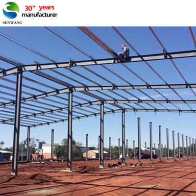 China Snel bouwen Pre-engineered Portal Frame Staalstructuur Warehouse Lichte staalstructuur Prefab huis Te koop