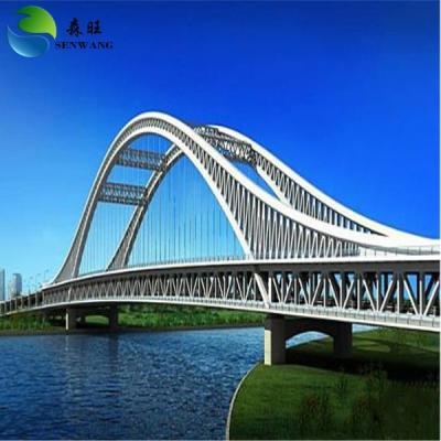 China Ponte de estruturas de aço personalizada Ponte de pedestres de metal de larga envergadura para fundação de pilhas à venda