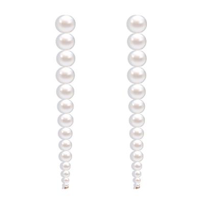 China Wholesale Price FASHIONABLE Baroque Pearl Tassel Earrings Women Long Shape Pearl Earrings Jewelry for sale