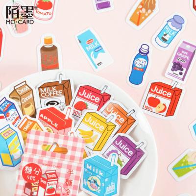 China Decorative Sticker Coffee Juice Milk Drink Mini Paper Label Stickers Diy Diary Album Stick Decor Spell for sale