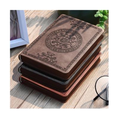 China Vintage Durable Portable New Pattern PU Leather Notebook Diary Notepad Stationery Gift for sale