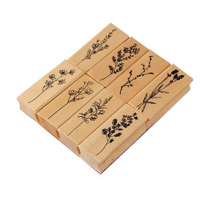 China Eco-Friendly Factory Tree Vintage Rubber Stamp Set Diy Wooden Rubber Stamp For Card Making Scrapbooking for sale