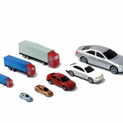 China Car Suite Car Building Children's Toys Peep-show Mini Cartoon Model Toy For Road Plastic Scenery for sale