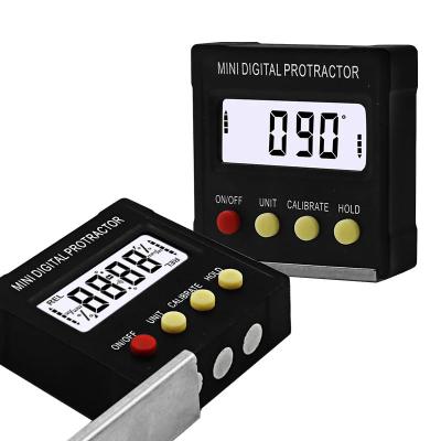 China Inspection 360 Degree Mini Digital Protractor Inclinometer Electronic Level Box Magnetic Base Measuring Tools for sale