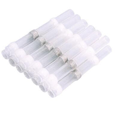 China Wire Connector Solder Joint Sleeve Wire Butt Connectors Waterproof Heat Shrink Connectors (White) for sale