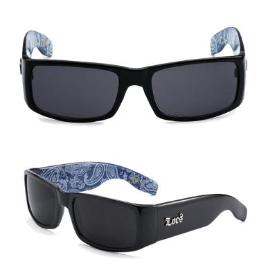 China Custom locs sunglasses flat surface sunglasses hip hop sunglasses hardcore comfort shades for sale