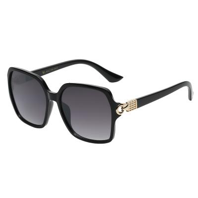 China Ease New Fashion Plastic Black Square Shaped Sunglasses for sale