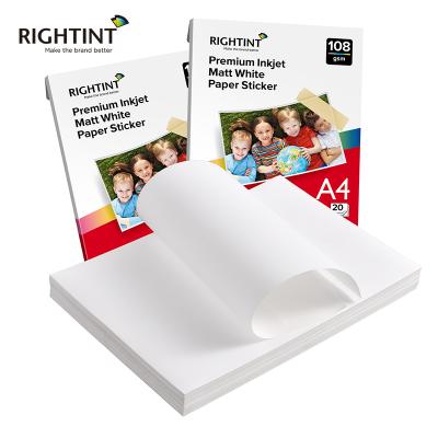 Chine 108gsm Self Adhesive Matte Inkjet Waterproof Printable Self Adhesive Inkjet Photo Back Paper à vendre