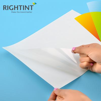 China Waterproof inkjet printable self-adhesive pet film a4 clear adhesive paper for inkjet zu verkaufen