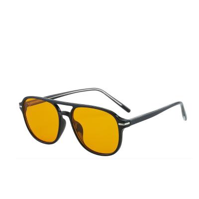 China Luxury Yellow Anti-ultraviolet Sunglasses 2021 Holiday Women Night Vision Fashion Anti-ultraviolet Retro Function SG-001 for sale