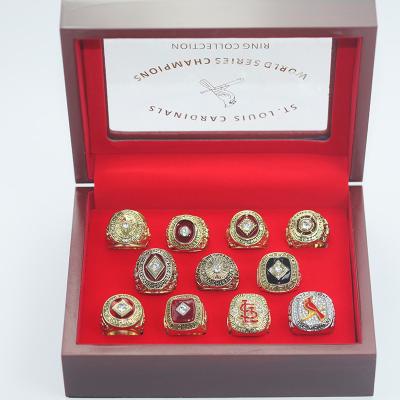 China Europe and St Louis Cardinals Championship Ring Set Boxed Strap Baseball 11 Times for sale