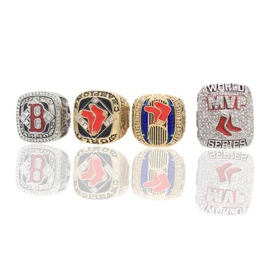 China Europe And Retro MLB 4 Boston Red Sox Championship Ring Suits Factory Stain Steel Mold Jewelry for sale