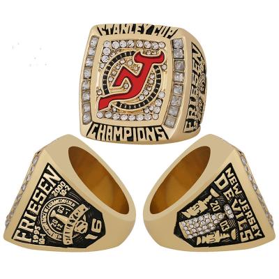 China 2003 Europe NHL New Jersey Devils Hockey Championship And Manufacturer Wholesale Alloy Men's Ring And Women's Rings for sale