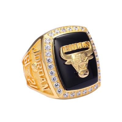 China Custom Championship Rings Europe and Chicago Bulls Basketball Set Men Champion Jewelry Personalized Rings for sale