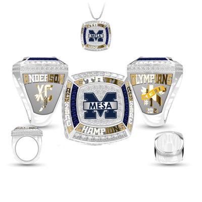 China Custom Volleyball Team Champions Rings High Quality Hyperbole Soccer Basketball Championship Ring Softball Baseball for sale