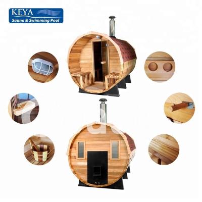 China Computer Control Panel KEYA Barrel Sauna, Sauna Barrel for sale