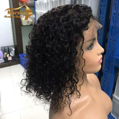 China No Shedding Raw Wholesale 100% Cheap Cuticle Aligned Virgin 13*3 Lace Frontal Wig,Malaysian Supplies Water Wave Wig Human Hair for sale