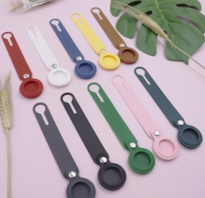 China Apple AirTag Home Silicone Case Protector Air Button Tag Pet Locator Bag Key Accessories for sale