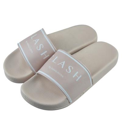 China Custom Logo Summer Slipper Women PVC Slide Sandals Hot Shoes OEM Fashion Trend Custom Men's Unisex Sandal Slides for sale