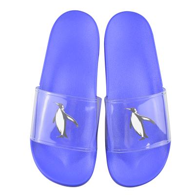 China LOGO Sandal Platform Custom Logo Popular Ladies Slippers Fashion Trend Style PVC Slide Flip Flop Women Transparent Flat Printing Designer for sale