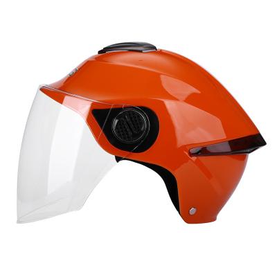 China Orange Motorbike Motocross Motorcycle Half Helmets Low Price Sale Ladies Face Motorcycle Safety Helmet for sale