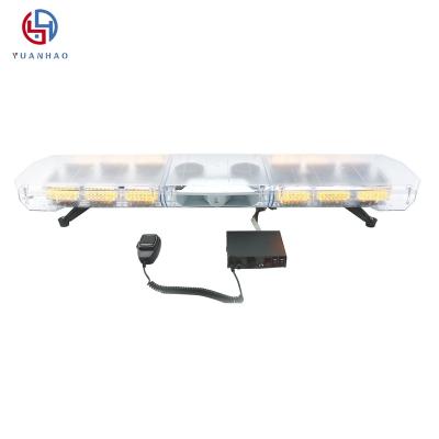 China Emergency safety warning vehicles 1.2M led flash police blue red warning strobe 47 inch amber lightbar led warning lightbar waterproof ambulance led light bar for sale