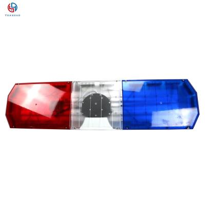 China Aluminium alloy +PC wholesale light bar led police 1.2 m led police ambulance lightbar white blue red super slim LED lightbar with speaker and siren for sale