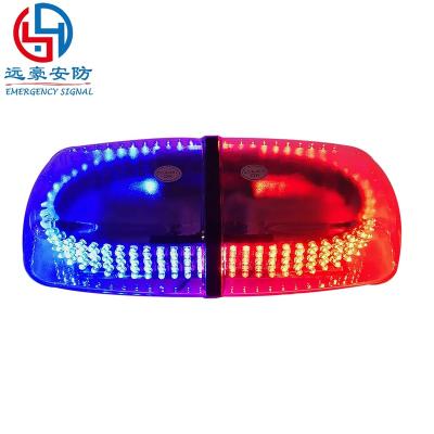 China Automobile 7 flash models mini led police lightbar mini 12v red/blue/amber emergency lightbar led lightbars for ambulance tow truck for sale