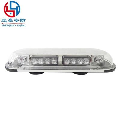 China Automotive IP65 12dc 24 dc led lightbar hot sales 1W/LED mini light bar truck 15 modes super bright led turn signal lightbar with magnet base for sale