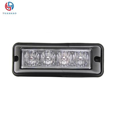 China Warning signs dual color 3W LED round headlights with synchronous asynchronous grill light big power LED warning light for sale