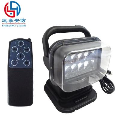 China 100W ROAD Waterproof Led Wireless Remote Control Heavy Duty Search Light 360 Degree Rotating Search Background Light for sale