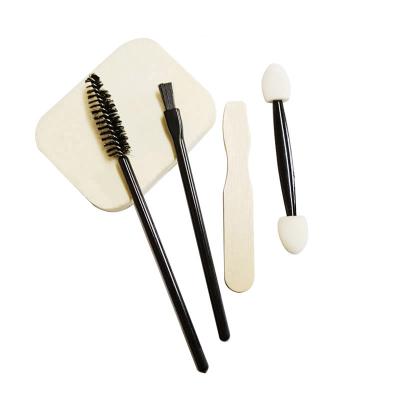 China Tree Shape Tapered Applicator Kit Brush Set Includes Disposable Wand Mascara, Lip Brush, Eyeshadow Applicator, Spatula, Sponge for sale