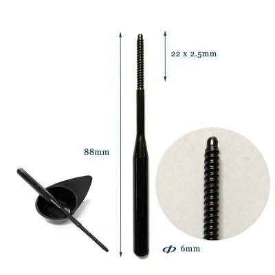 China Luxury disposable eyelash tint brush eyebrow tint applicator can have logo on handle for sale