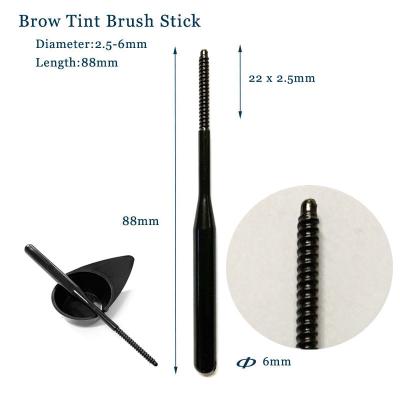 China Tapered Eyelash Brush Eyebrow Tinting Applicator Stick for sale